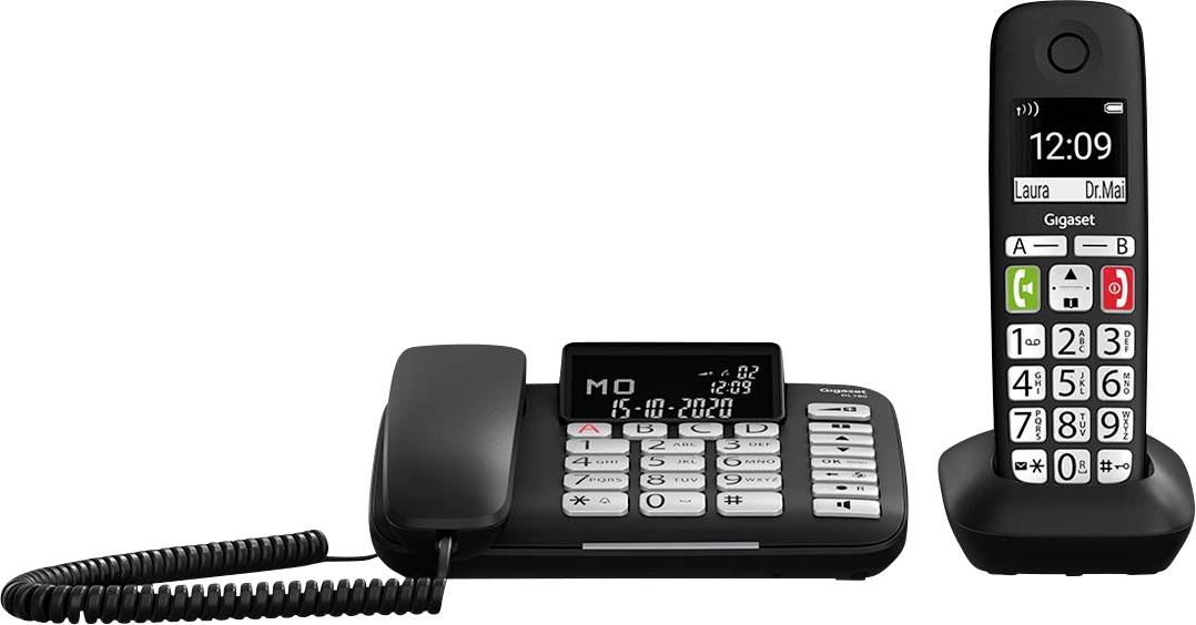 Gigaset DL780 Plus Corded analogue incl. handset Black
