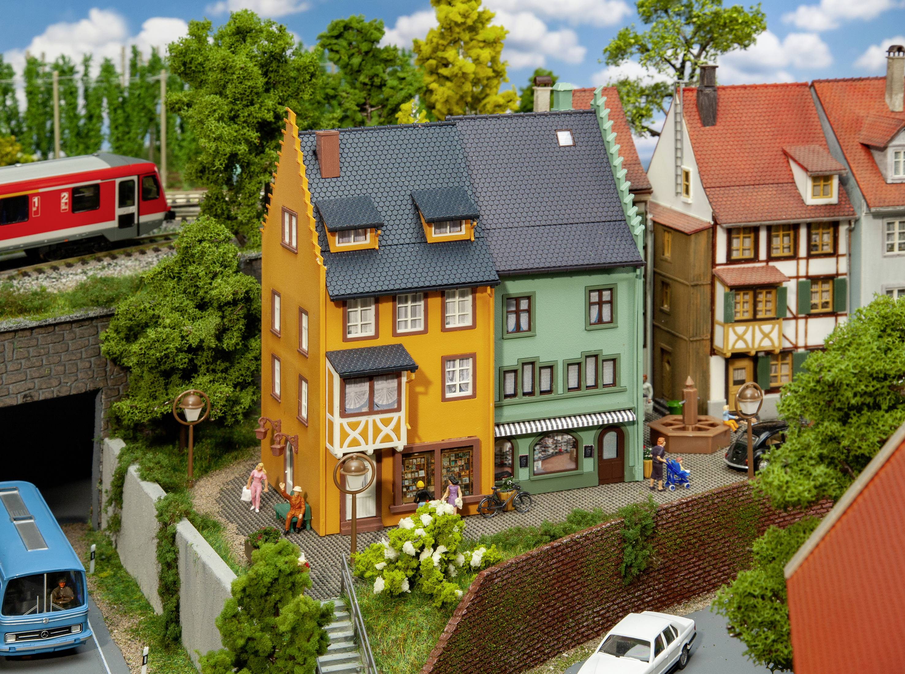 Faller 130710 H0 Terraced houses Small town 2er