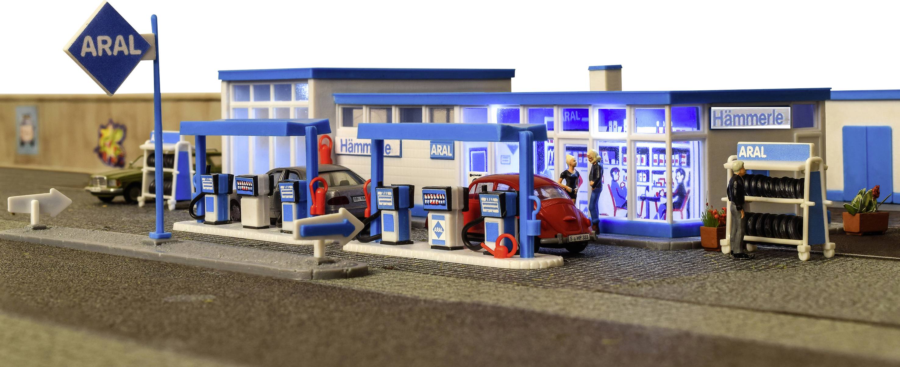 Kibri 38541 H0 ARAL petrol station