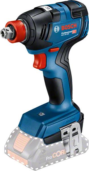 Bosch cordless drill. It is cordless, featuring a blue and black design with a red switch and grey battery compartment. Suitable for professional applications.