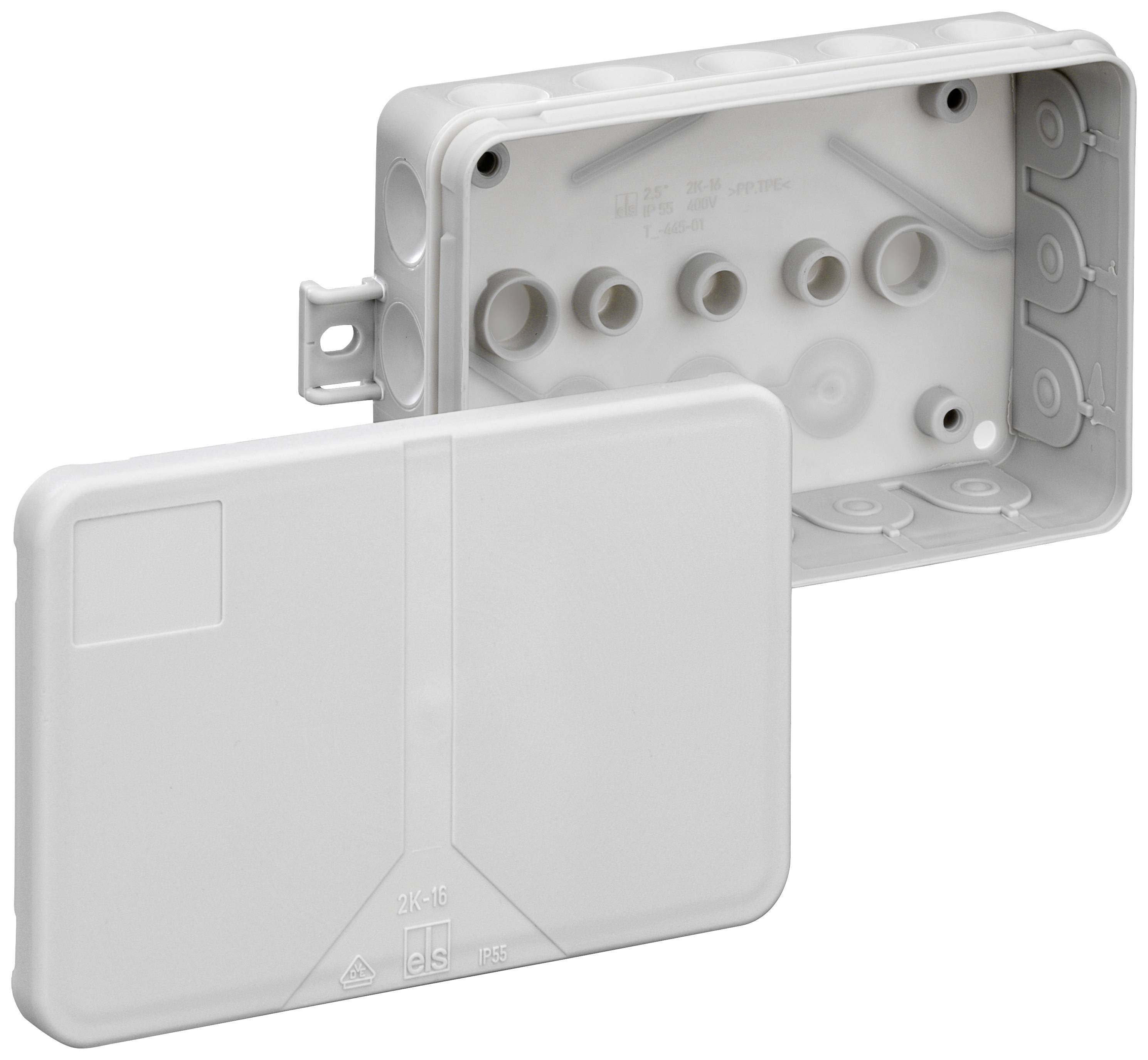 Spelsberg 34891601 Joint box (L x W x H) 85 x 130 x 37 mm Grey IP55