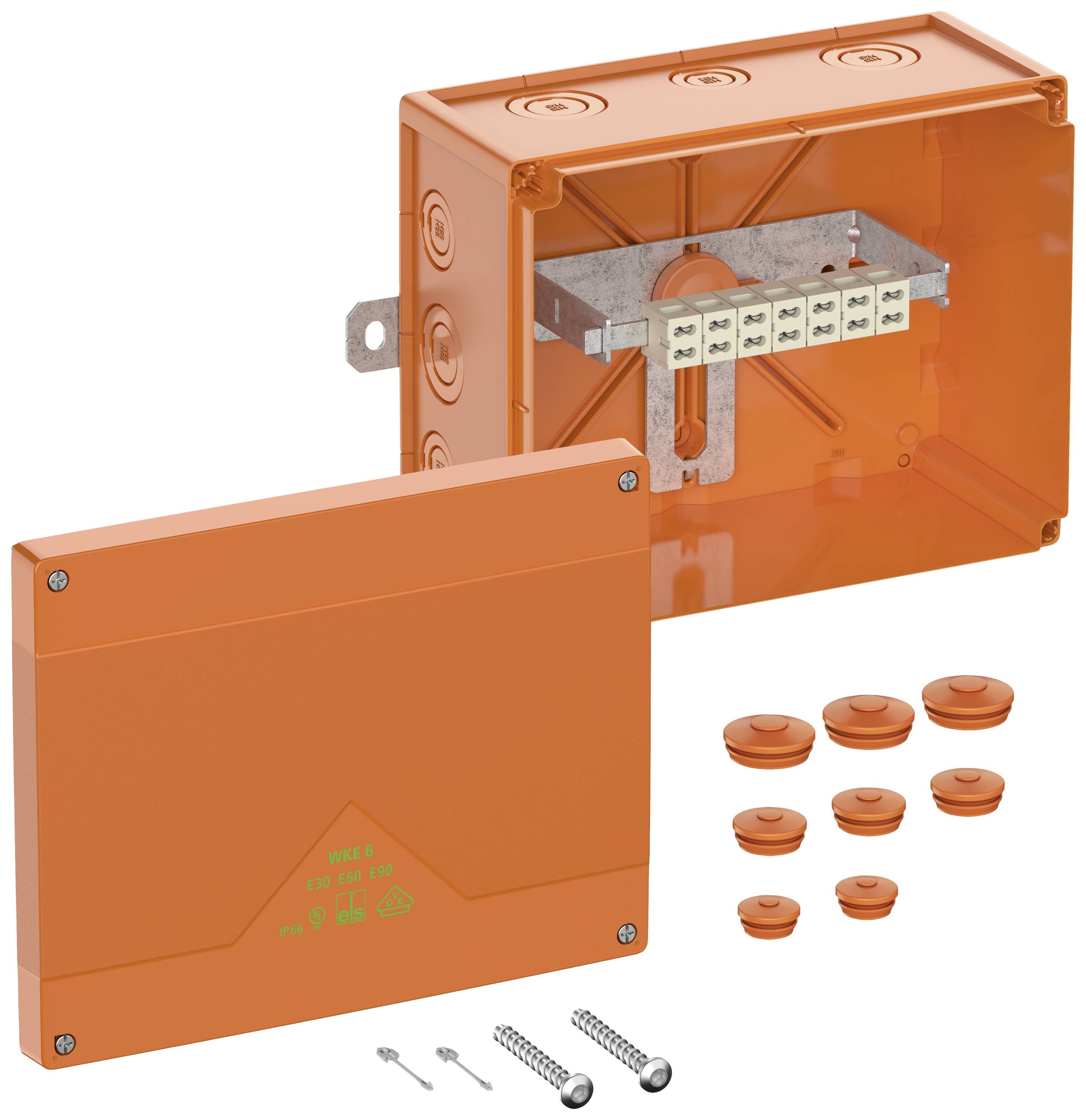 Spelsberg 86742001 Junction box (L x W x H) 250 x 200 x 120 mm Orange IP66 1 pc(s)