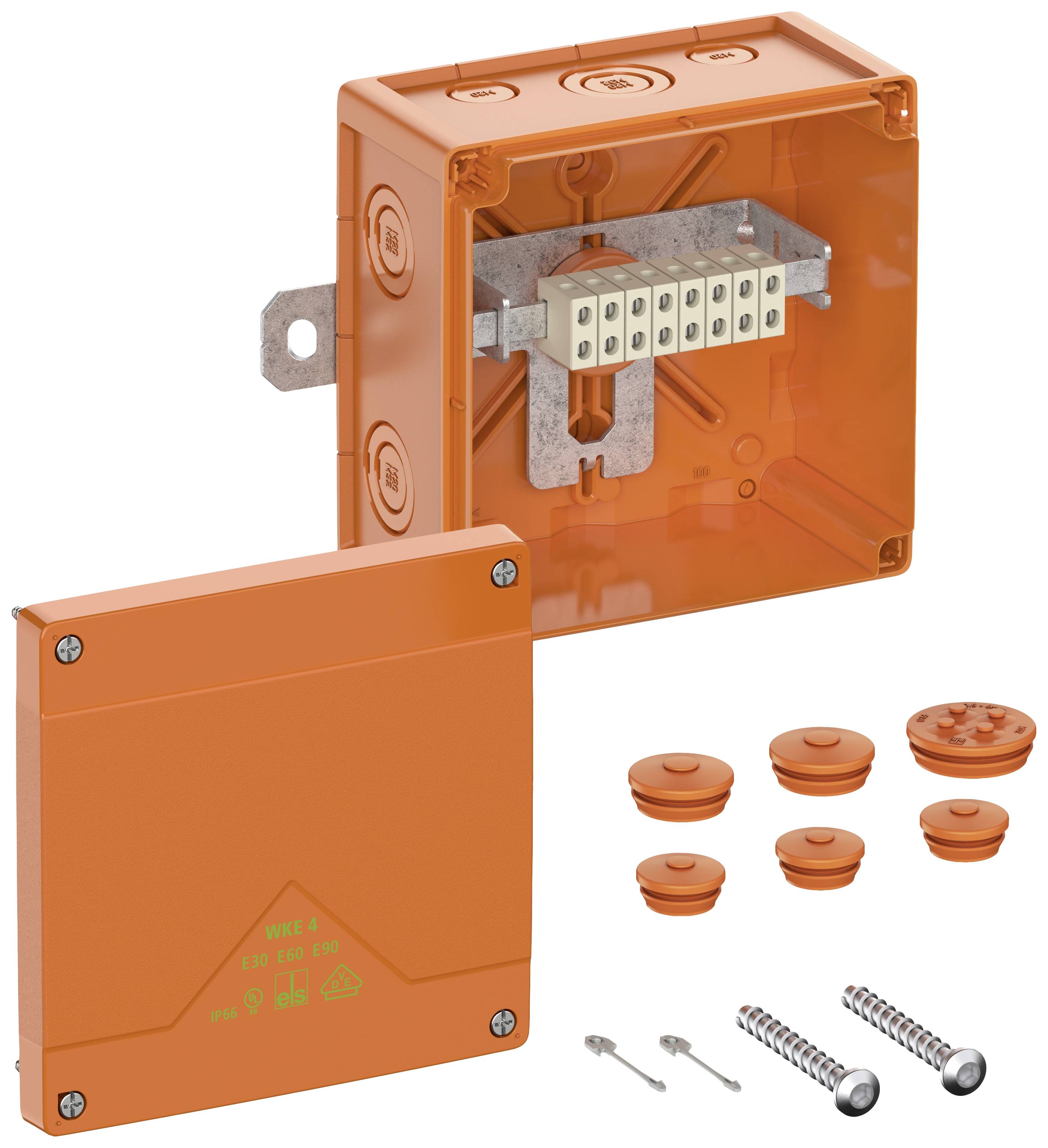 Spelsberg 86850801 Junction box (L x W x H) 150 x 150 x 85 mm Orange IP66 1 pc(s)