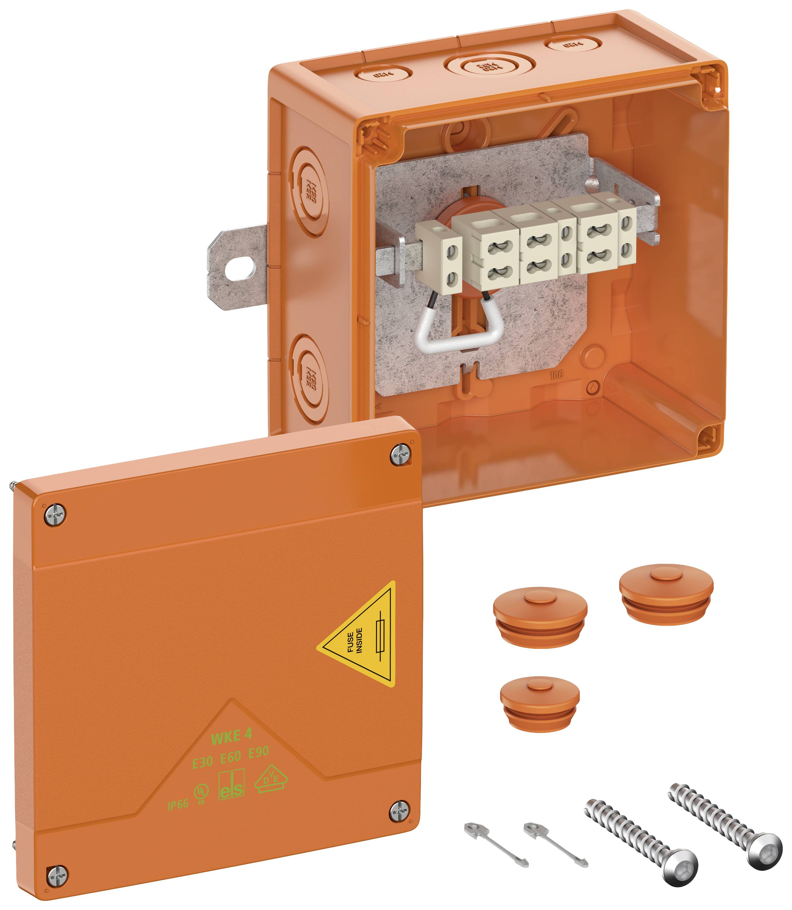 Spelsberg 86912101 Junction box (L x W x H) 150 x 150 x 85 mm Orange IP66 1 pc(s)
