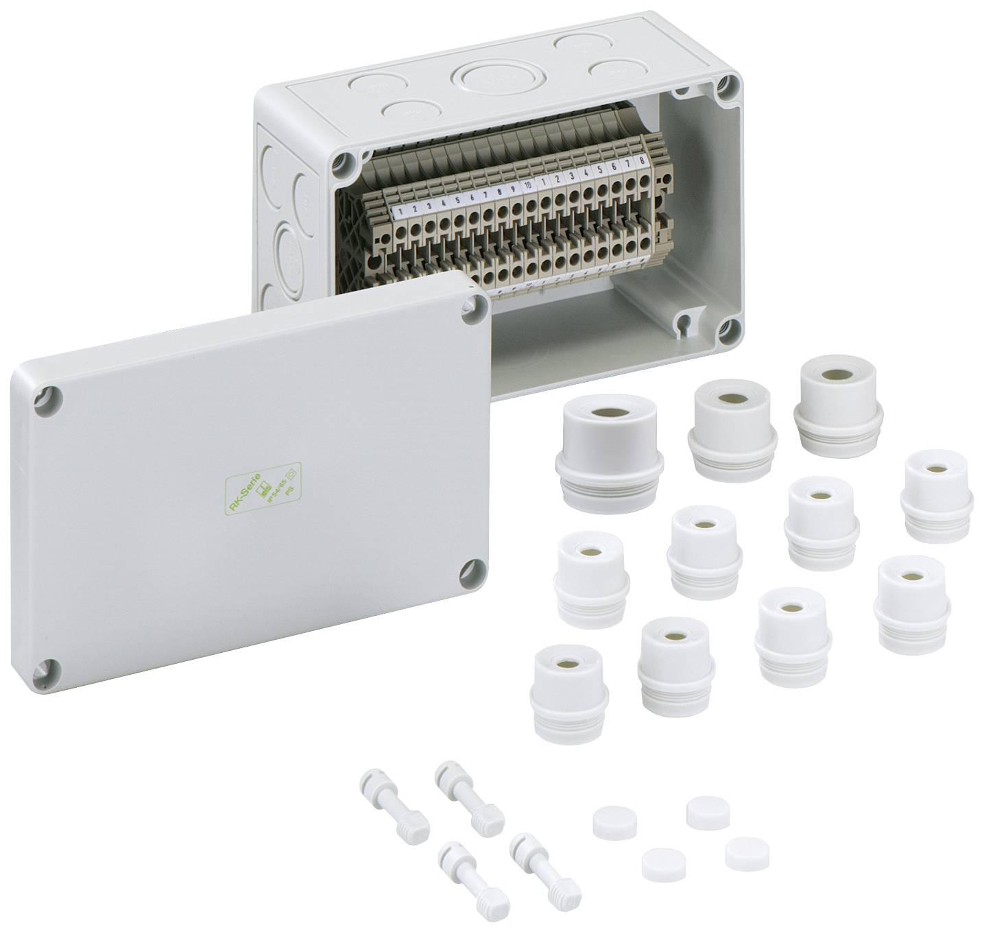 Spelsberg RK 4/18 KSL-18x4q Serial terminal enclosure 110 x 180 x 90 Plastic Grey 1 pc(s)