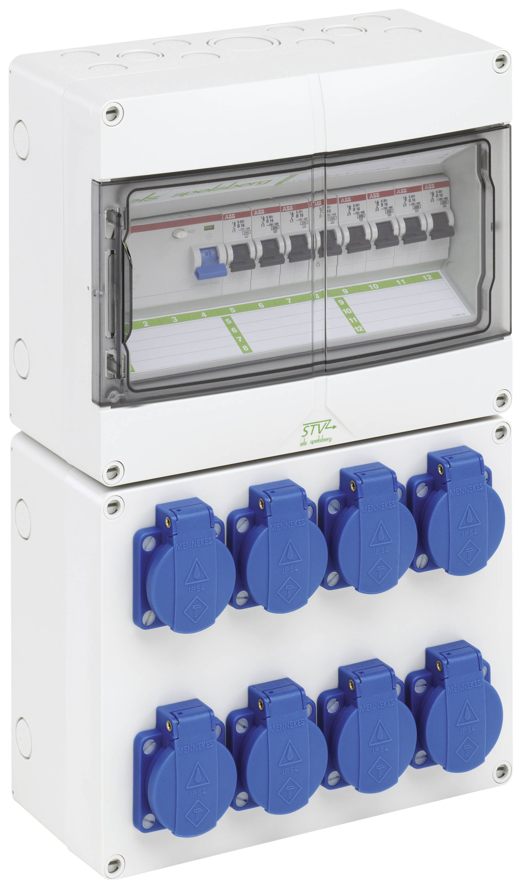 Spelsberg 73140801 STV 1208-K Switchboard cabinet Wall Content 1 pc(s)