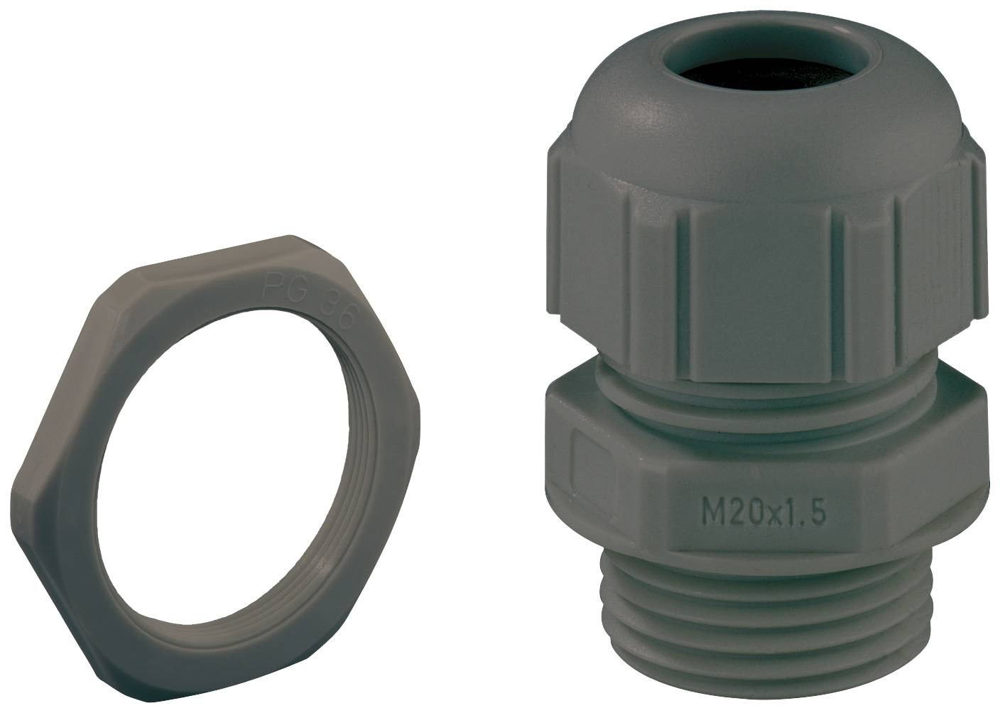 Spelsberg 22704001 Cable gland shockproof, with strain relief, with locknut M40 Plastic Black 1 pc(s)