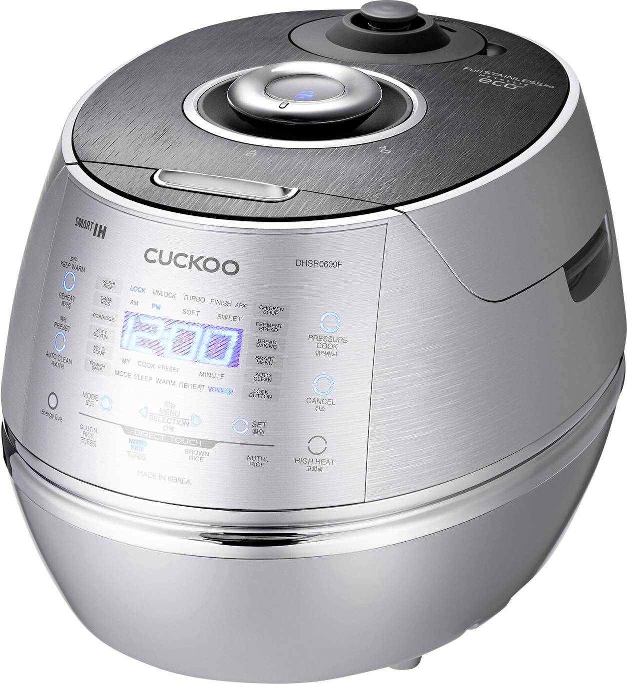 Cuckoo CRP-DHSR0609F Rice cooker Silver with display