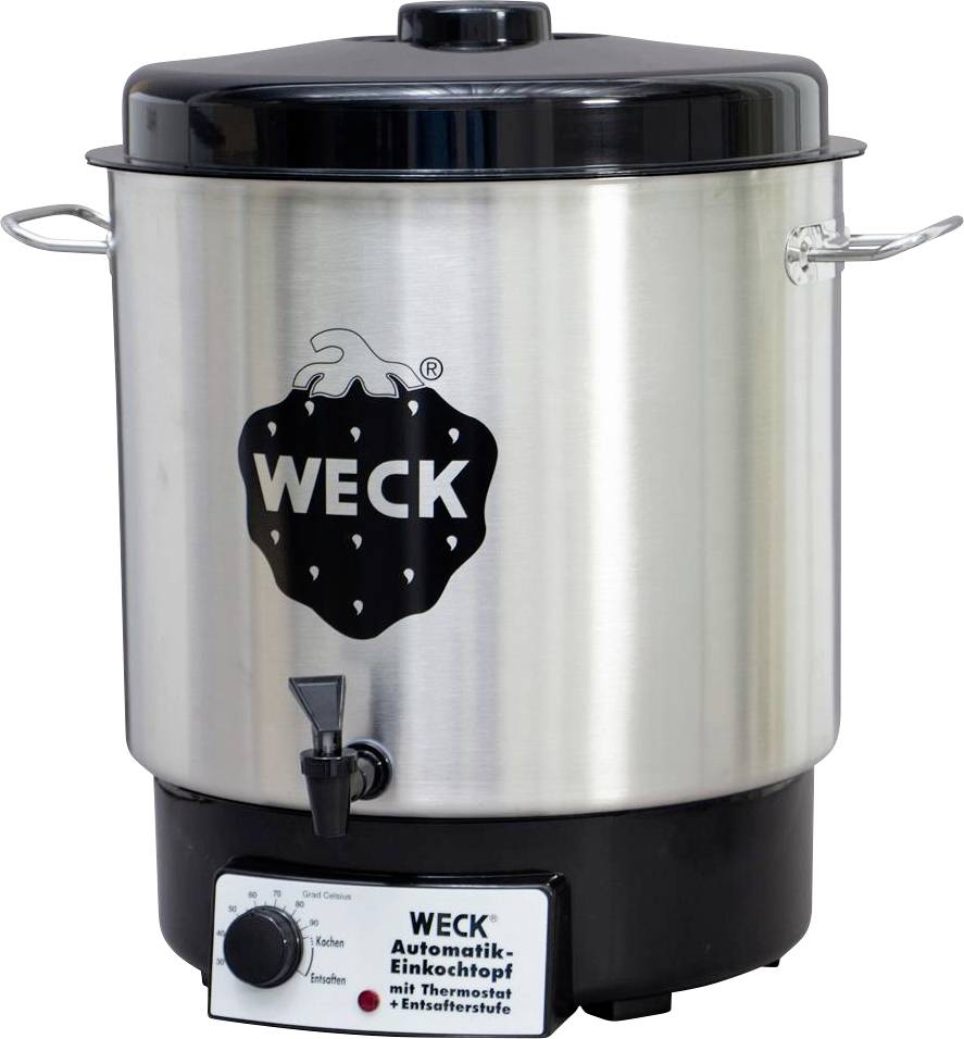 WECK Home canning/hot beverage maker Stainless steel, Black