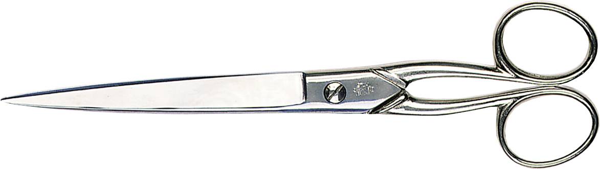 Metal shears with sharp blades and ergonomic handles, pictured against a white background.