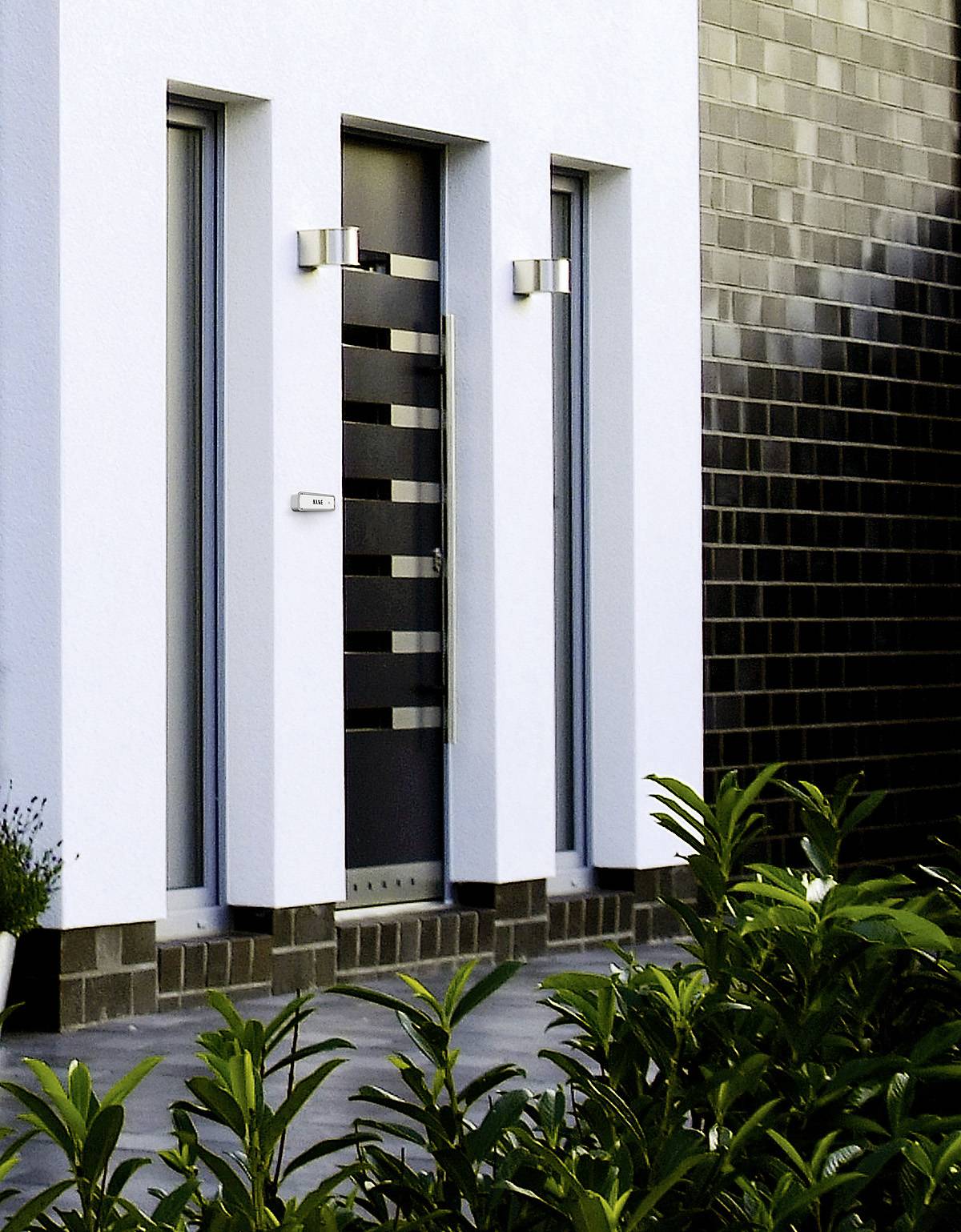 m-e modern-electronics 41290 Wireless door bell Transmitter incl. nameplate