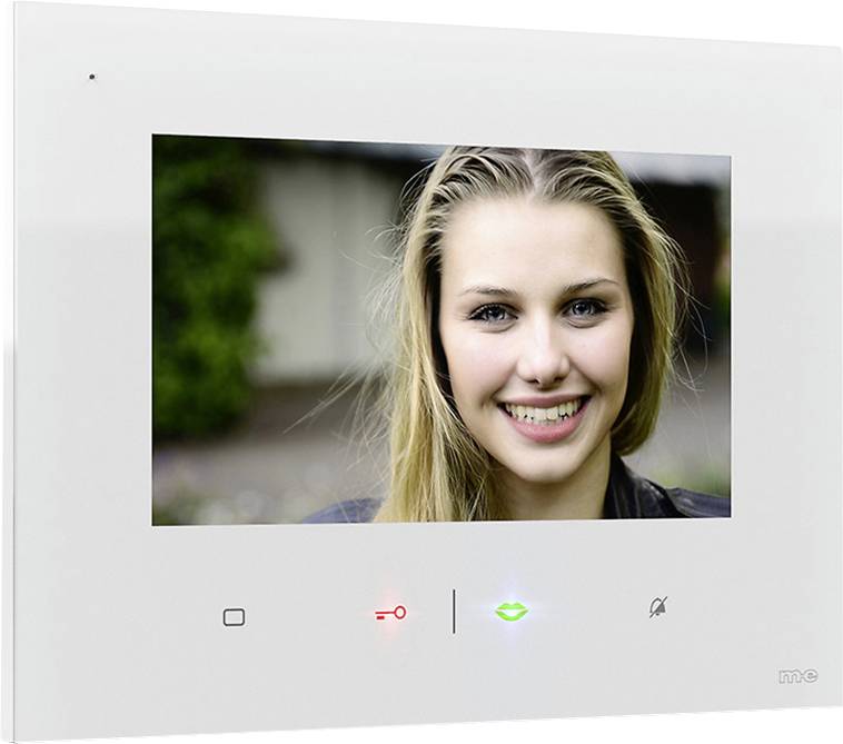 m-e modern-electronics VDV-807 Video door intercom Corded Indoor panel White