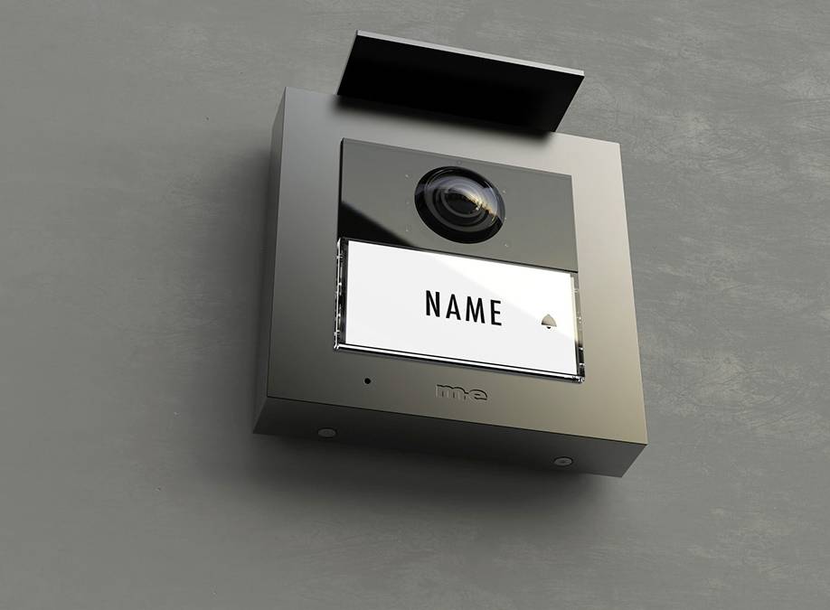 m-e modern-electronics VDV-2010 A Video door intercom Corded, RFID Outdoor panel Anthracite