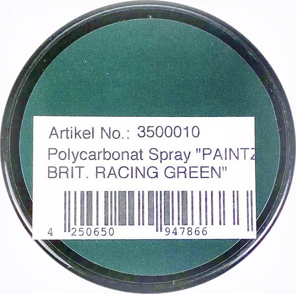 Round spray can with label: 'Item No.: 3500010, Polycarbonate Spray 