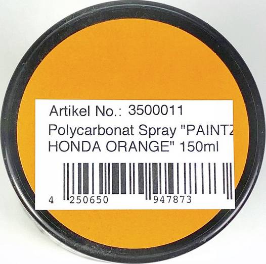 Absima Lexan paint Honda Orange Can 150 ml