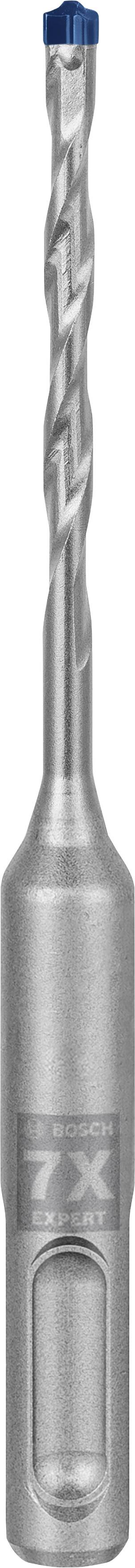 Metal drill bit with a blue head and spiral cutting edge, suitable for precise drilling in metal surfaces.