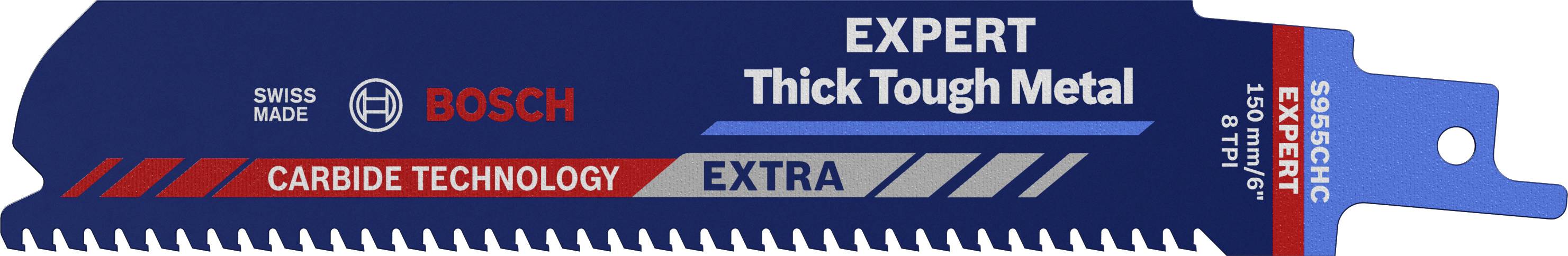Bosch Accessories 2608900365 EXPERT ‘Thick Tough Metal’ S 955 CHC saber saw blade, 1 piece Saw blade length 150 mm 1 pc(s)
