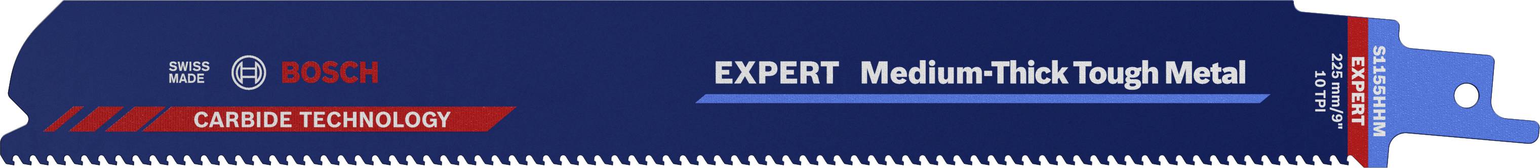 Bosch Accessories 2608900374 EXPERT ‘Medium-Thick Tough Metal’ S 1155 HHM saber saw blade, 1 piece Saw blade length 225 mm 1 pc(s)