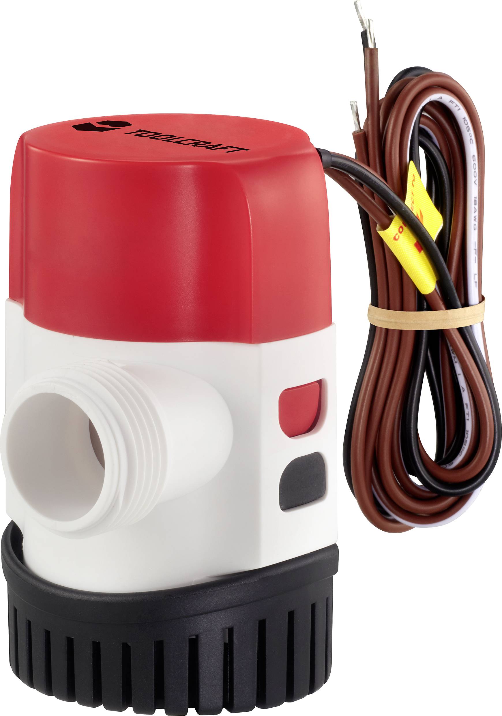 TOOLCRAFT TO-7159164 Low voltage submersible pump 3028 l/h 12 V DC