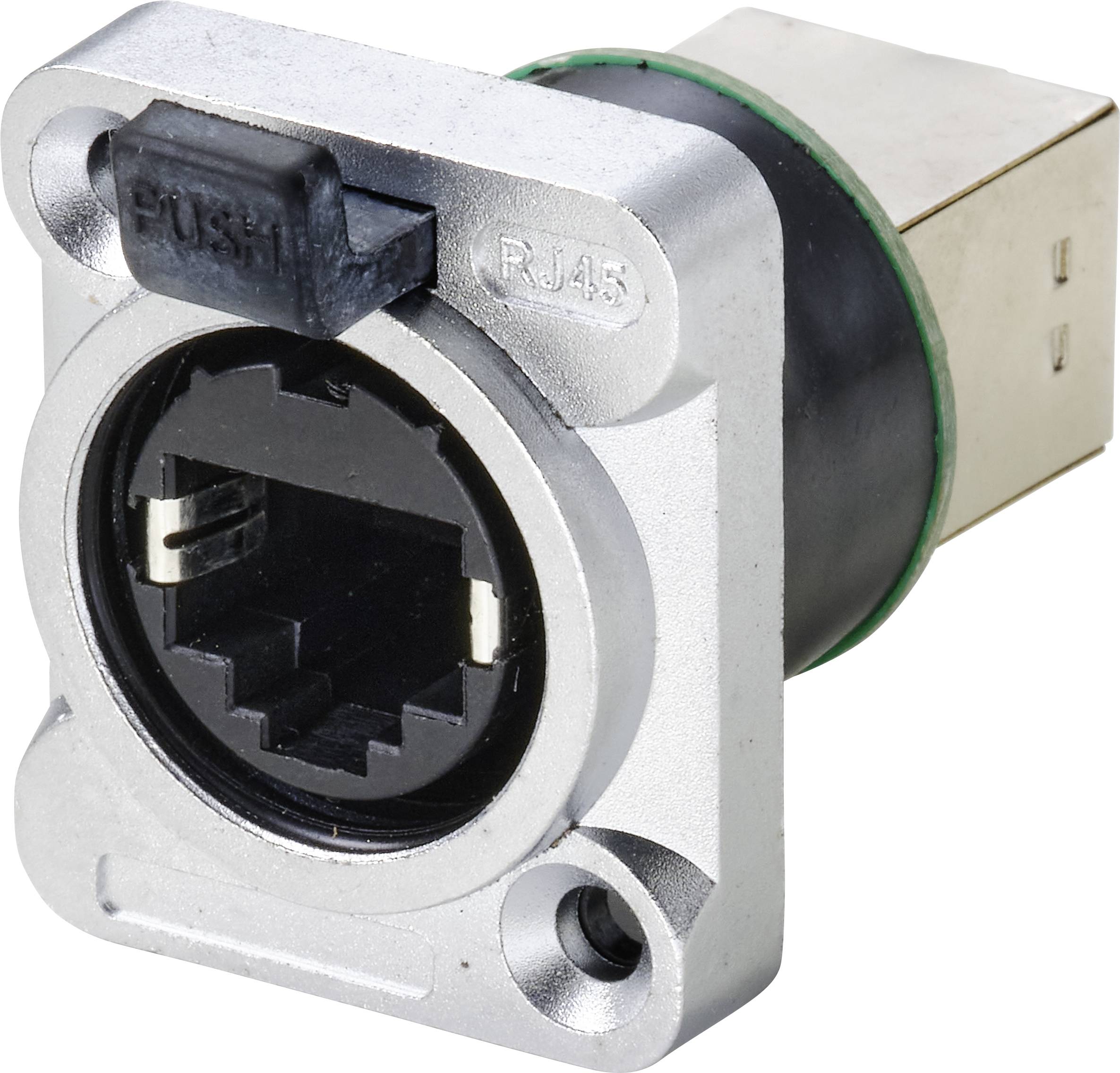 TRU COMPONENTS TC-9554640 RJ45 data connector Socket, straight No. of pins (RJ) 8P8C Nickel 1 pc(s)