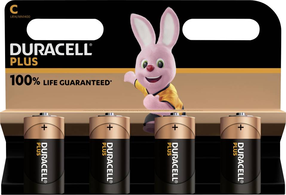 Duracell Plus-C K4 C battery Alkali-manganese 1.5 V 4 pc(s)