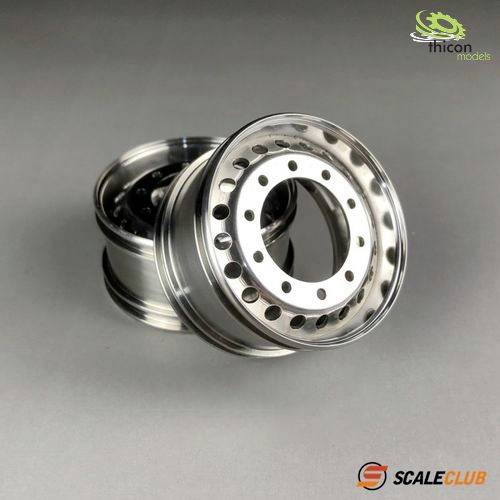 Perforated metal wheel