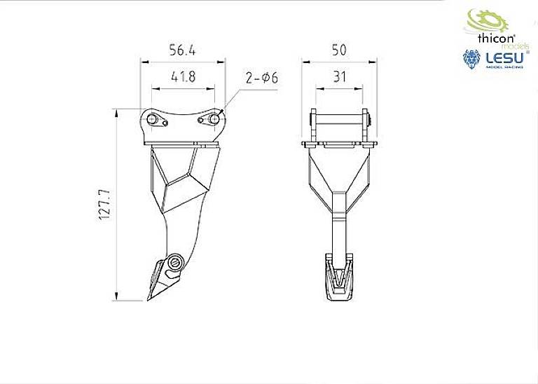 Thicon Models 58315 1:14 Talon bucket 1 pc(s)