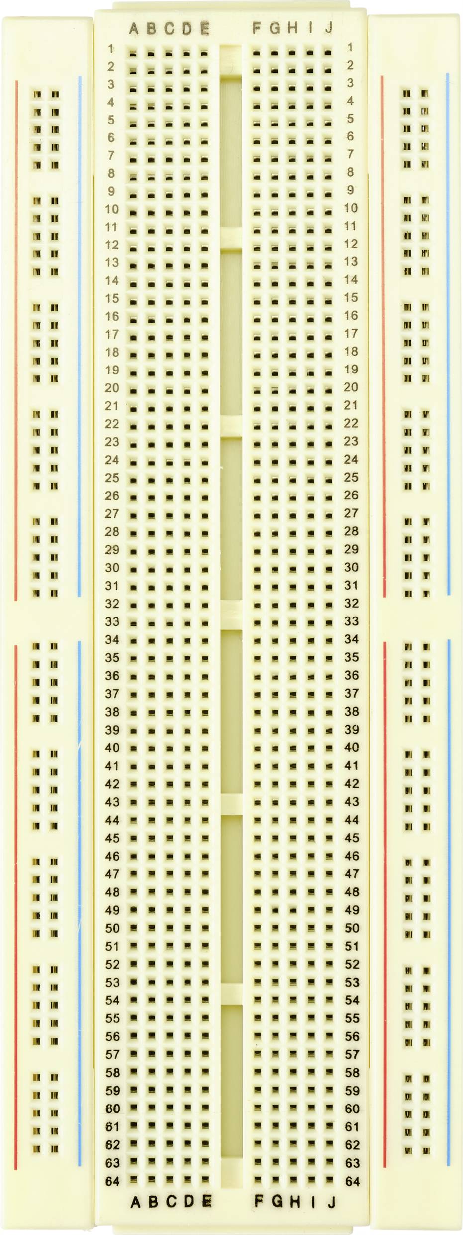 TRU COMPONENTS Breadboard slidable Total number of pins 840 (L x W x H) 172.7 x 64.5 x 8.5 mm 1 pc(s)