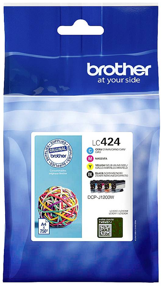 Brother Ink cartridge LC-424VAL Original Set Black, Cyan, Magenta, Yellow LC424VAL