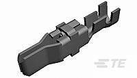The image depicts a black plastic clip with a complex fastening mechanism, commonly used for connecting cables or wires.