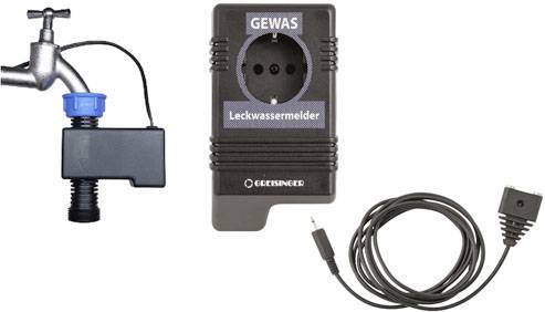 Water Leak Detector with Sensor and Cable for Tap Monitoring. Device for Detecting Water Leaks with Socket.