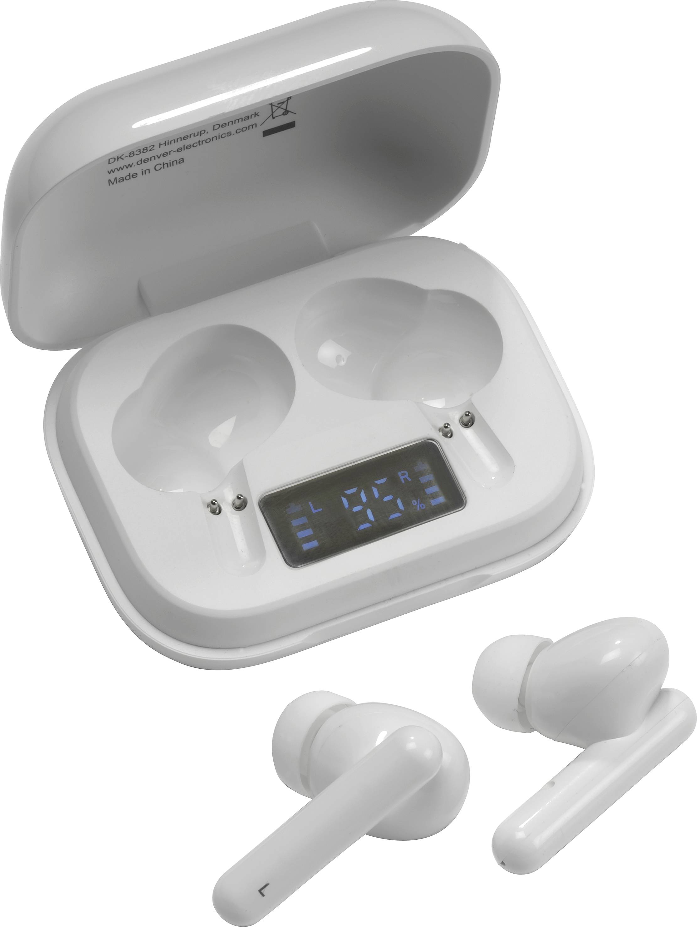 Denver TWE-38 In-ear headphones Bluetooth® (1075101) White
