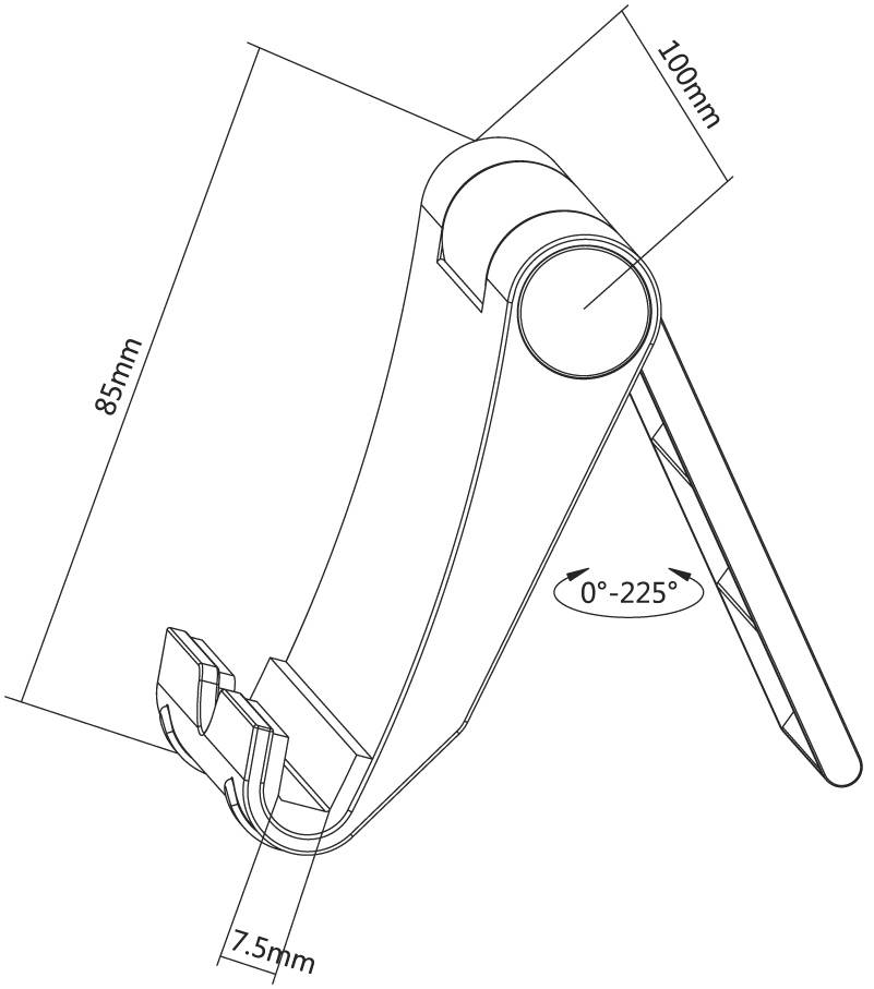 Reflecta Tabula Travel Tablet PC mount Universal 17,8 cm (7") - 25,7 cm (10,1")