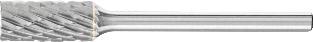 A cylindrical milling cutter with a fluted cutting end and a smooth shank, manufactured from metal. Suitable for precision grinding work.