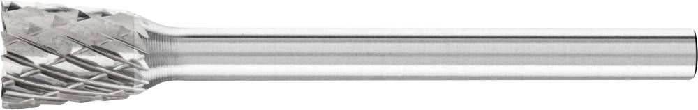 A cylindrical metal milling cutter with sharp cutting teeth, used for grinding or shaping materials.