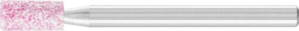 Cylindrical nail drill attachment with white-pink diamond coating, suitable for manicure and pedicure.