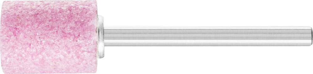 A pink grinding attachment with a silver shaft, suitable for electric nail files or Dremel tools.