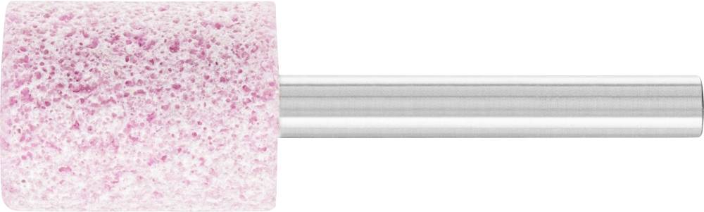 Grinding pin with a pink grinding head and silver shaft, used for precise grinding and polishing of materials.