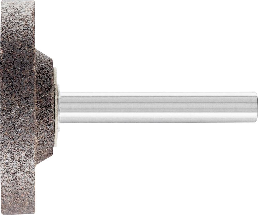 Grinding tool with a cylindrical metal shaft and a round, abrasive head, used for grinding or polishing materials.