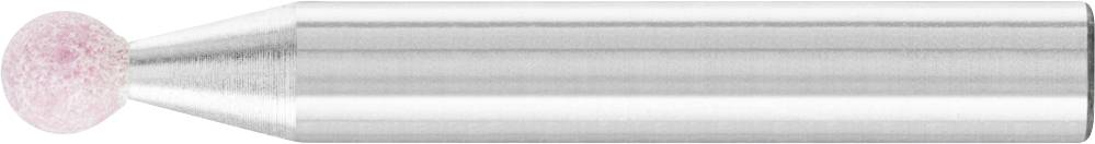 A silver, cylindrical metal object with a pink, spherical tip.