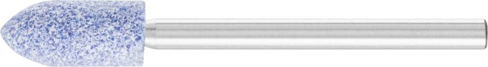 A grinding attachment with a blue, granular tip and silver shaft, ideal for precision grinding.