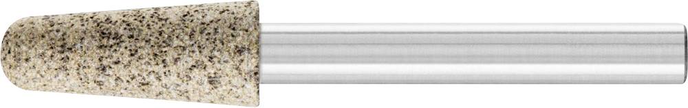 A conical grinding pin with a metal handle, used for polishing and grinding materials.
