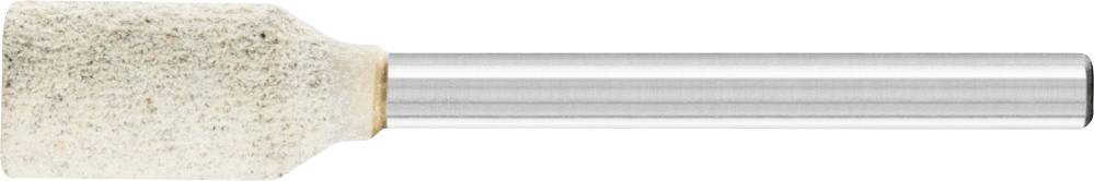 Cylindrical felt polishing roller with metal pin. Used for polishing surfaces in craft and industrial machinery.