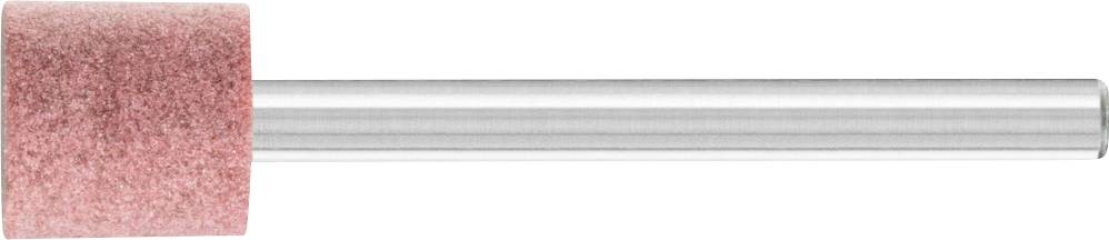 A pink grinding head on a silver metal rod, depicted from the side. Primarily used for grinding purposes in workshops.