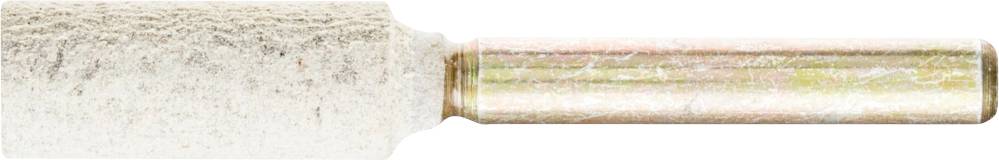 A paint roller with a beige cover and metallic handle, positioned horizontally.