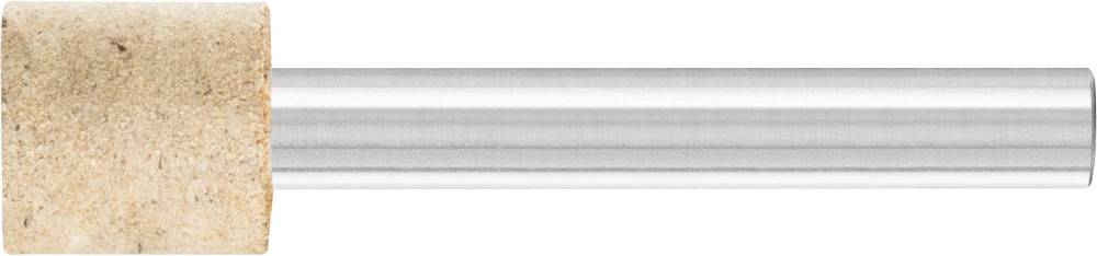 Metal drinking straw with cork sleeve at the end, lying horizontally. Minimalist design for sustainable use.