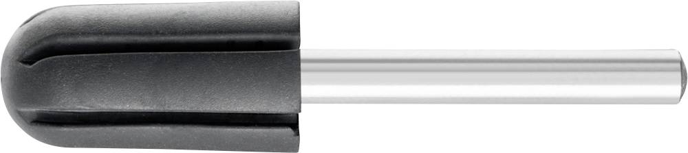 A grey handle with a metallic tip, most likely a tool or piece of equipment.