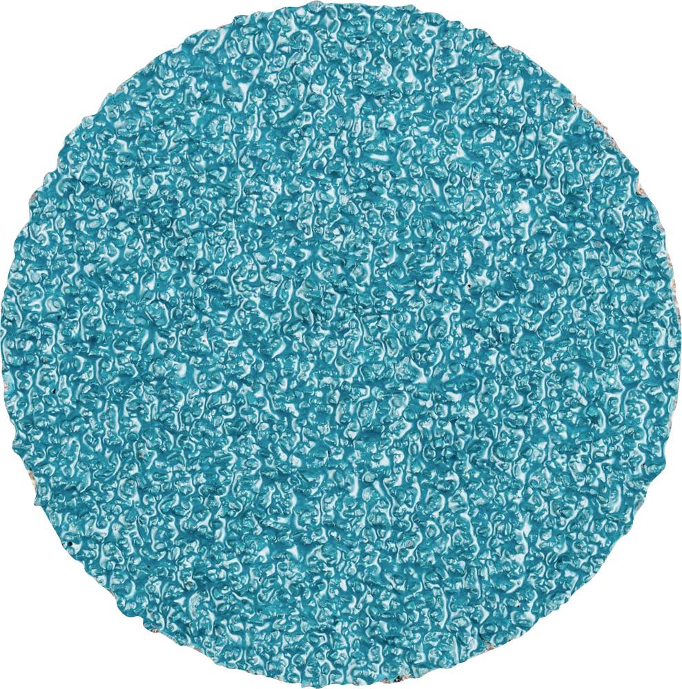 An oval surface, covered with textured, turquoise material that looks like a dense carpet of small waves.