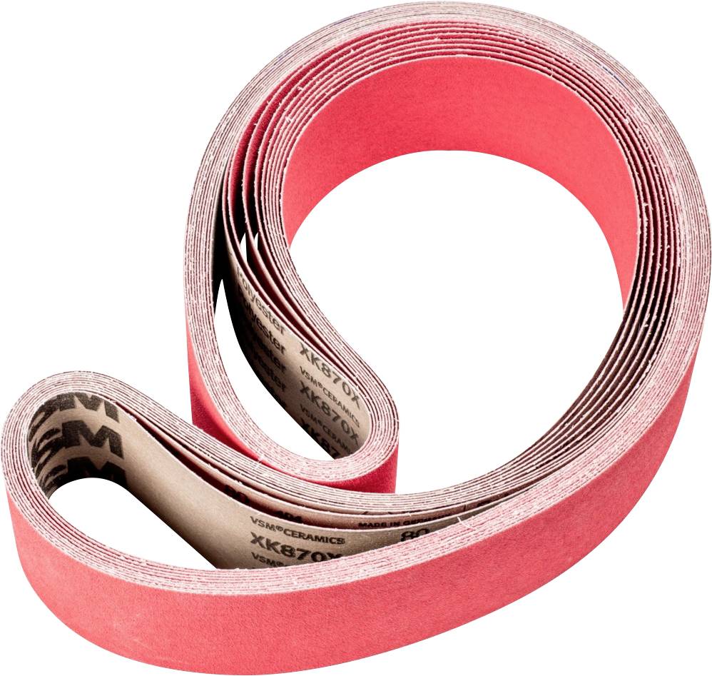 A red ribbon, coiled in a loop shape, displays its contours. The ribbon is printed with black text on the inside.