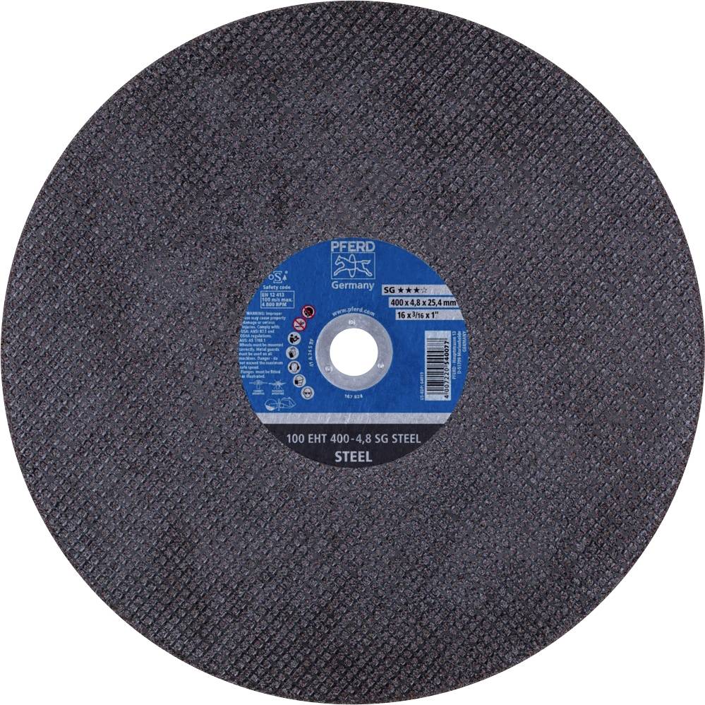 PFERD TOOLS 100 EHT 400-4,8 SG STEEL/25,4 61329825 Cutting disc (straight) 400 mm 10 pc(s) Cast iron, Steel